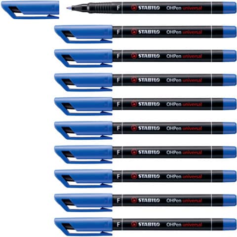 Penna Stabilo OHPen universal Fine (F) 0,7 mm blu 842/41